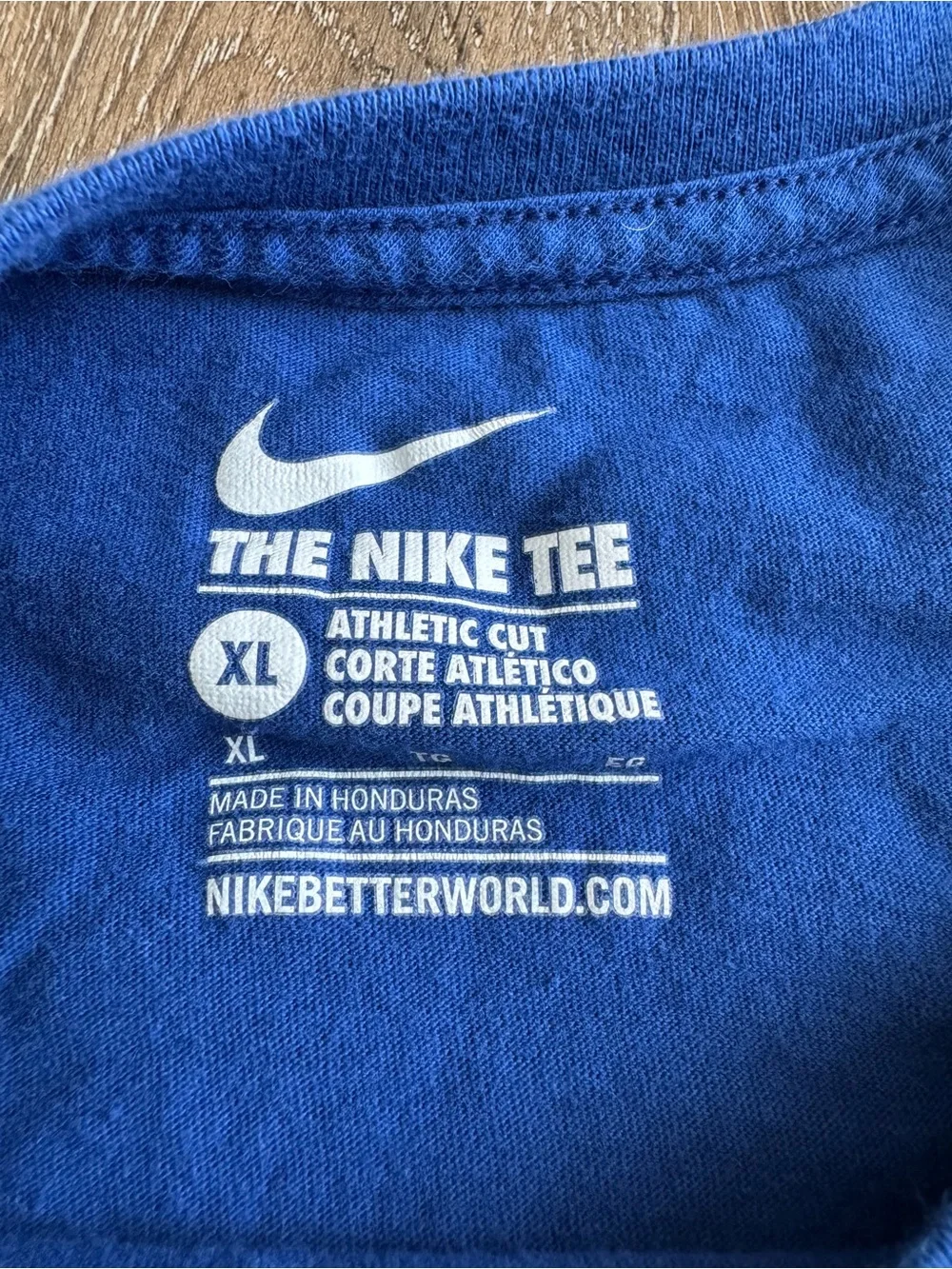 Nike Chicago Cubs Blue Graphic Logo Tee Men’s Size XL